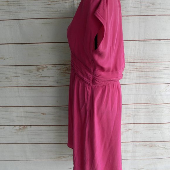 GARNET HILL WM'S 100% SILK SHORT SLEEVE AIRY BREEZY DRESS SZ 14 - Picture 3 of 6